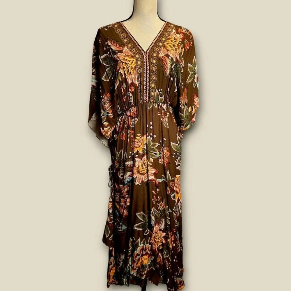 Anthropologie Farm Rio Floral Maxi Dress - Picture 2 of 11